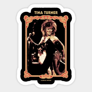 Tina Turner Classical Psychedelic Sticker